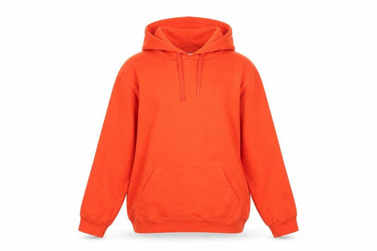 BEC Collection Womens Orange Cotton Pullover Hoodie Size M Pullover