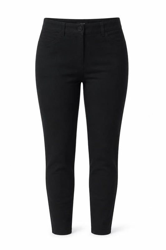 Denim Womens Black Cotton Skinny Jeans Size 12 L30 in Regular Button