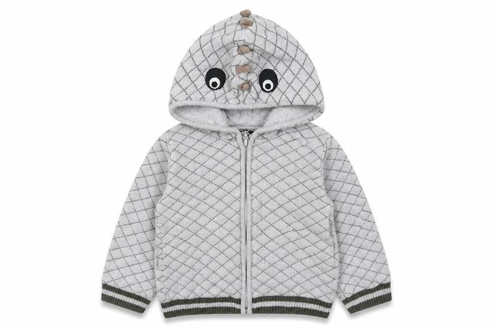 TU Boys Grey Geometric Jacket Size 18 Months Zip