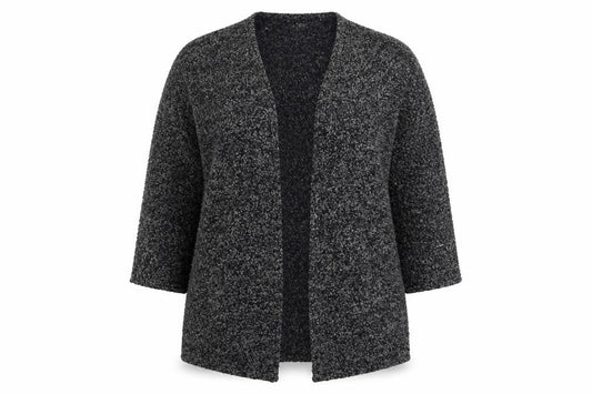 Divided Womens Grey V-Neck Acrylic Cardigan Jumper Size S - Coatigan