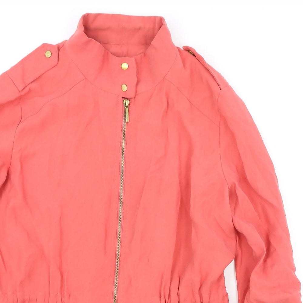 Zara Womens Pink Jacket Size S Zip