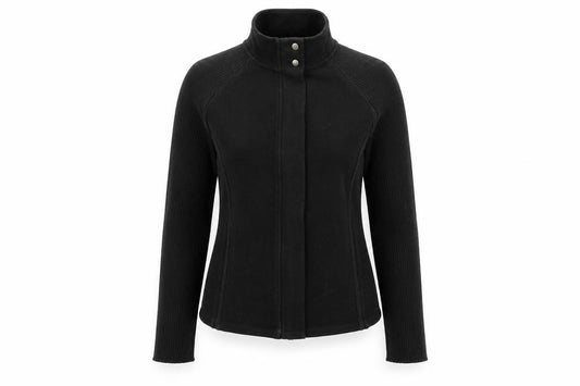 NEXT Womens Black Cotton Full Zip Sweatshirt Size 12 Zip