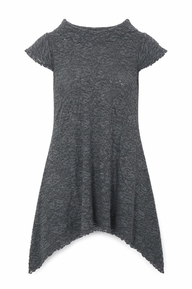 Andrea Perazzo Womens Grey Polyester A-Line Size S Round Neck Pullover