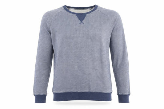 Boohoo Mens Blue Round Neck Cotton Pullover Jumper Size S Long Sleeve