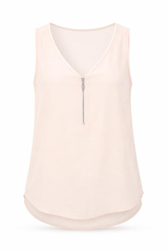 Atmosphere Womens Pink Polyester Basic Tank Size 10 V-Neck