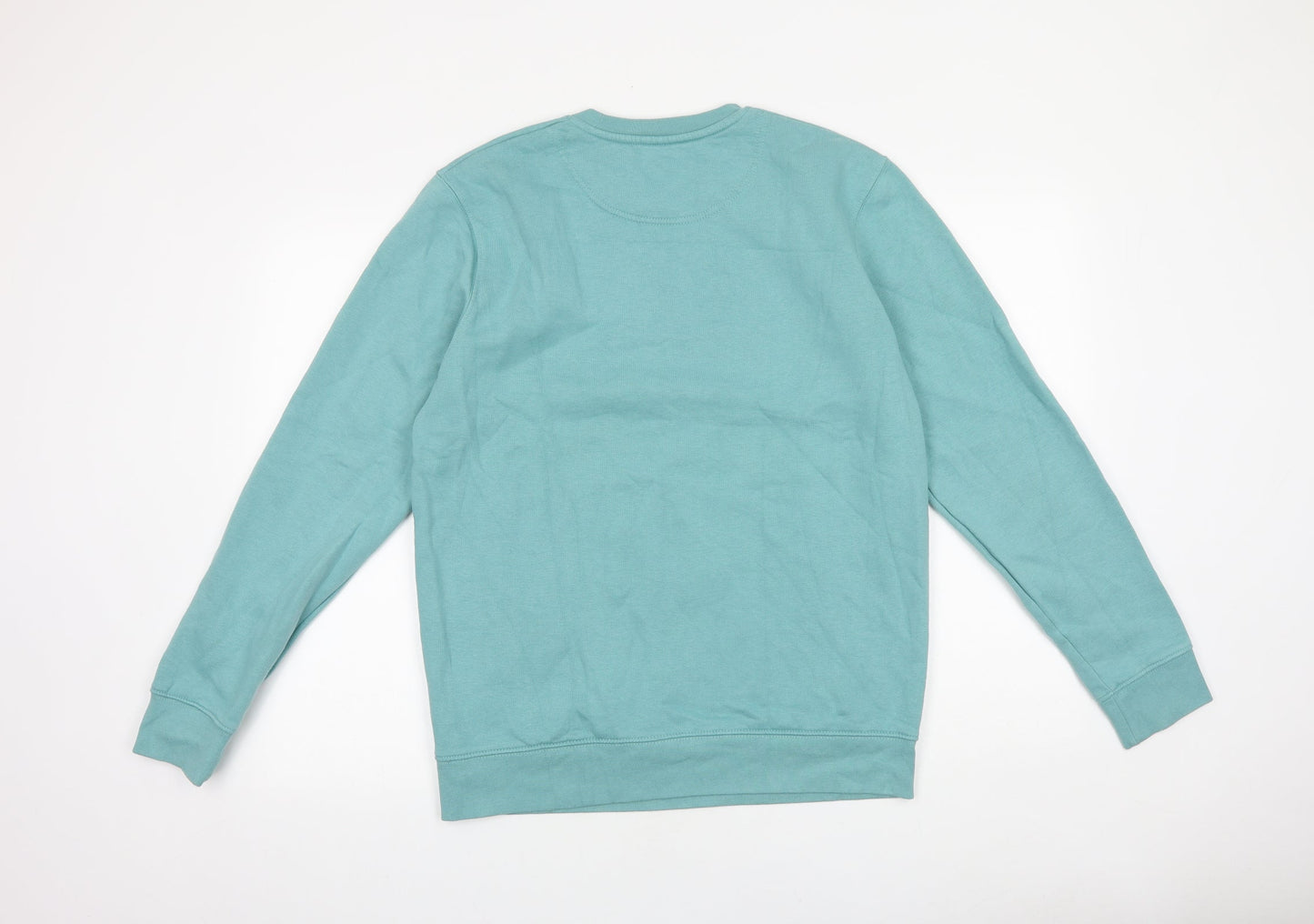 Preworn Mens Green Cotton Pullover Sweatshirt Size L - What's your pleasure?