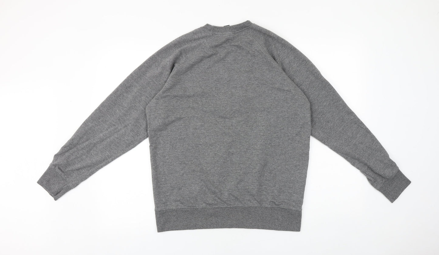 Initials Mens Grey Cotton Pullover Sweatshirt Size M - Niagara Falls