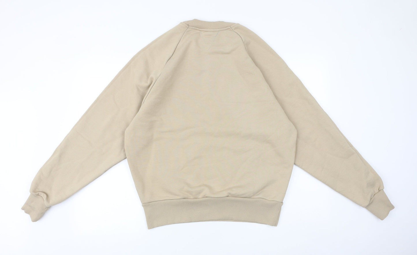 Preworn Mens Beige Cotton Pullover Sweatshirt Size M