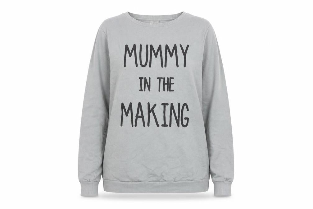 ASOS Womens Grey Cotton Pullover Sweatshirt Size 12 Pullover - Mummy in the Making