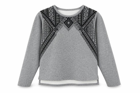 Amisu Womens Grey Cotton Pullover Sweatshirt Size XL Pullover