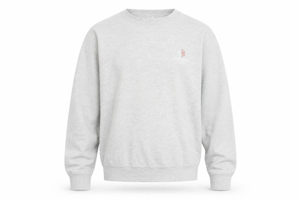 Awdis Mens Grey Cotton Pullover Sweatshirt Size M