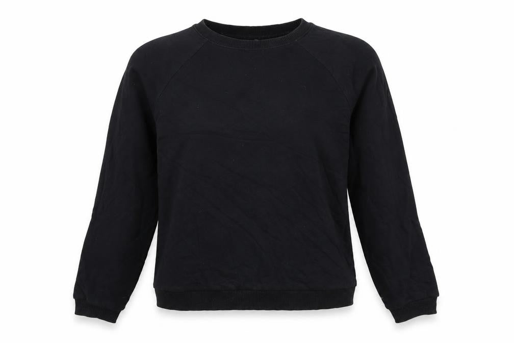 ASOS Womens Black Cotton Pullover Sweatshirt Size 6 Pullover