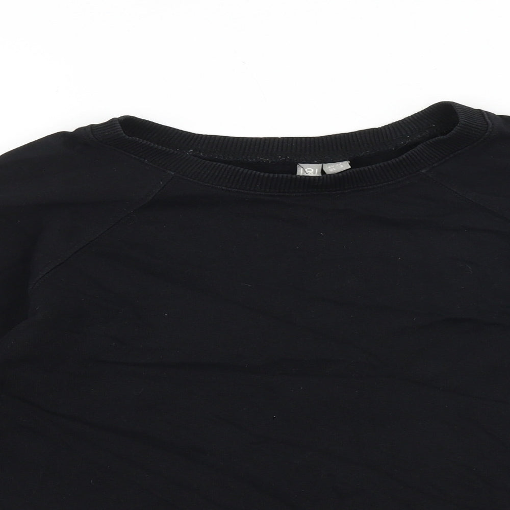 ASOS Womens Black Cotton Pullover Sweatshirt Size 6 Pullover