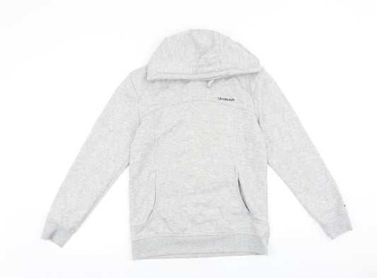 LA Gear Womens Grey Cotton Pullover Hoodie Size 6 Pullover