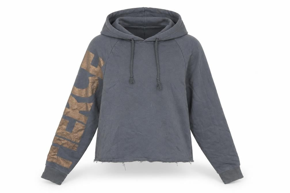 New Look Womens Grey Cotton Pullover Hoodie Size M Pullover