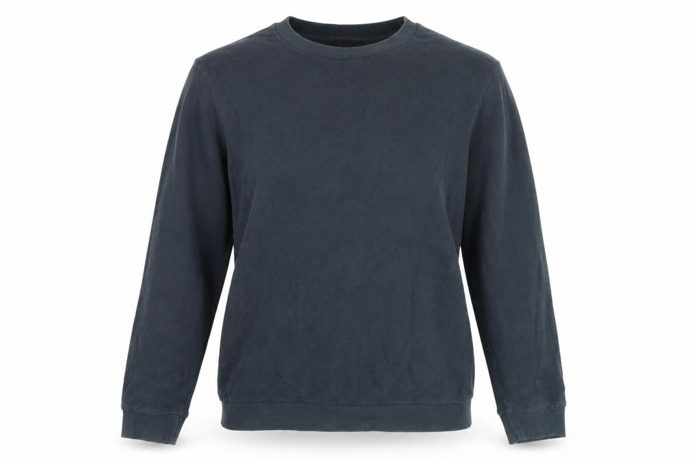 Topshop Womens Blue Cotton Pullover Sweatshirt Size 10 Pullover