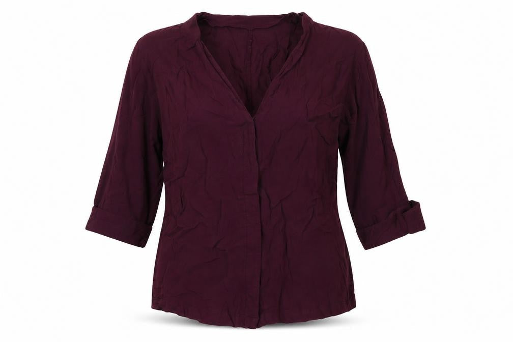 ASOS Womens Red Viscose Basic Blouse Size 12 V-Neck