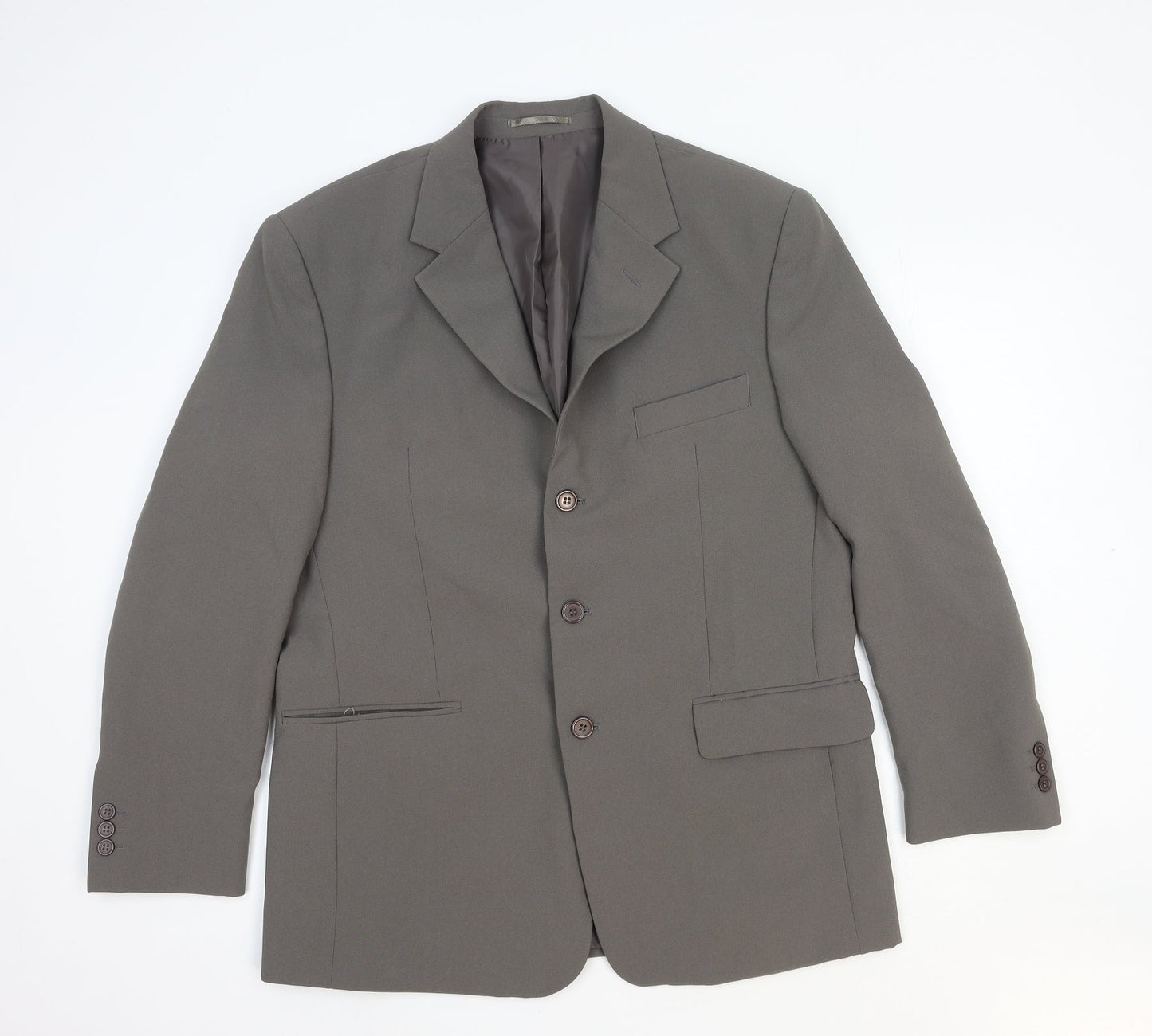 Taylor & Reece Mens Grey Polyester Jacket Blazer Size S Regular