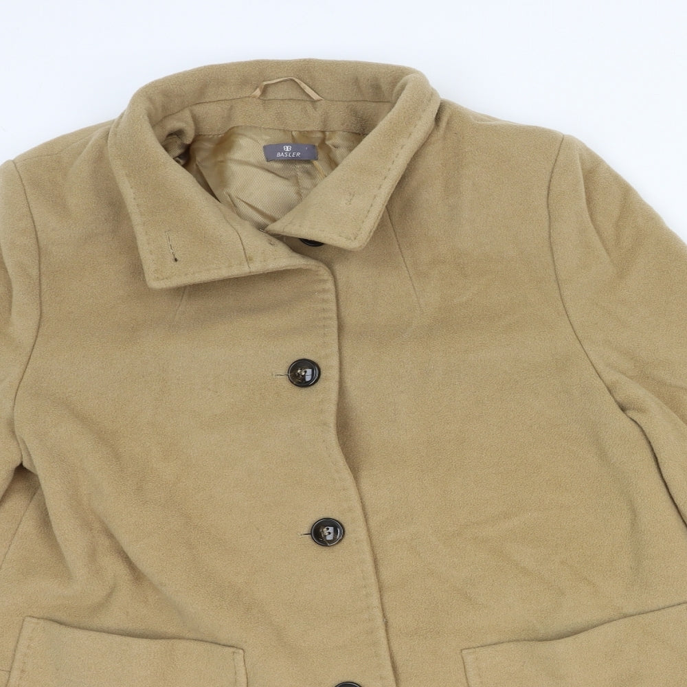 Basler Womens Beige Jacket Size 12 Button