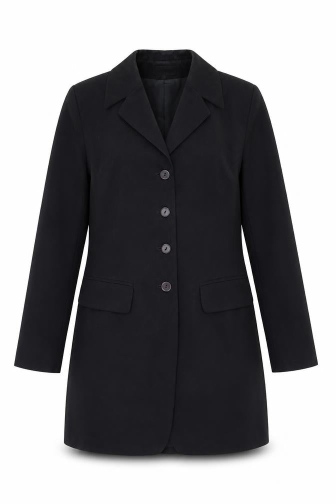 Woolf Europe Womens Blue Overcoat Coat Size 4 Button