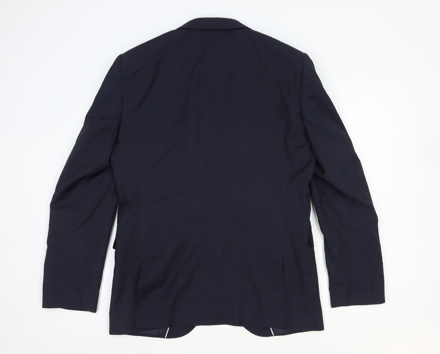 NEXT Mens Blue Polyester Jacket Blazer Size L Regular