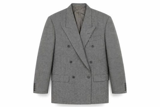 Next Mens Grey Plaid Wool Jacket Blazer Size L Regular