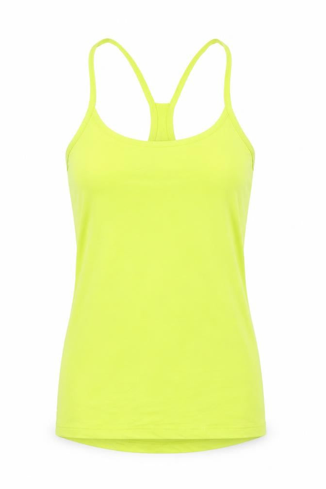 Marks & Spencer Womens Green Polyester Basic Tank Size 8 Scoop Neck - Racerback