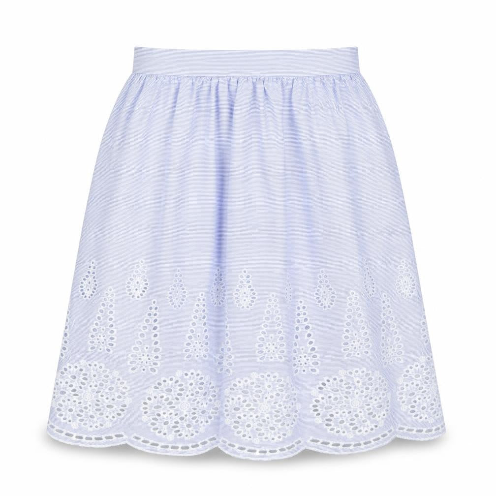 H&M Womens Blue Geometric Polyester Tulip Skirt Size 8 Zip