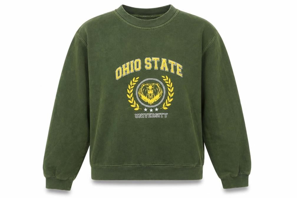 Harper & Lewis Womens Green Cotton Pullover Sweatshirt Size S Pullover - Ohio State University