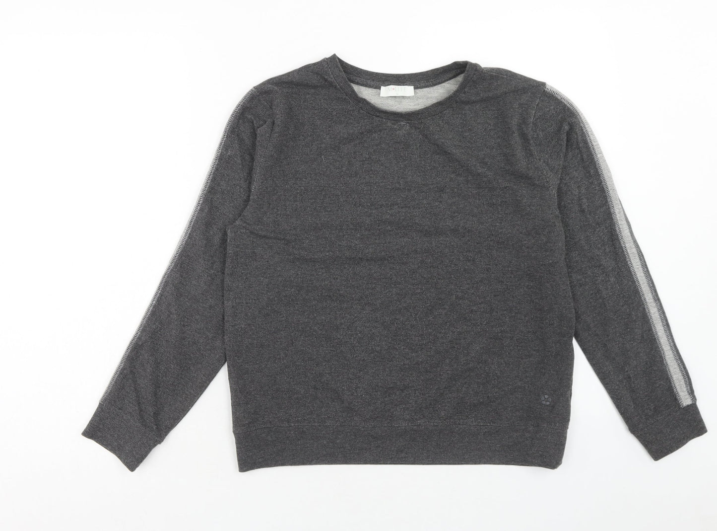 M Life Womens Grey Cotton Pullover Sweatshirt Size S Pullover