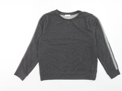 M Life Womens Grey Cotton Pullover Sweatshirt Size S Pullover
