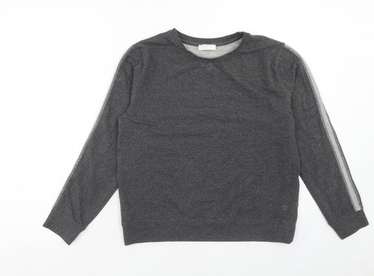 M Life Womens Grey Cotton Pullover Sweatshirt Size S Pullover