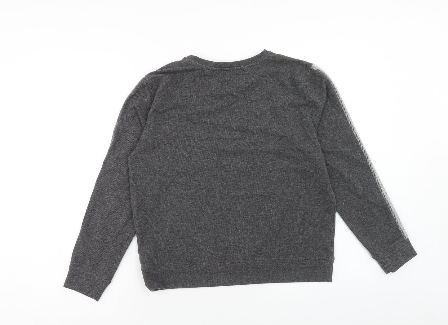 M Life Womens Grey Cotton Pullover Sweatshirt Size S Pullover