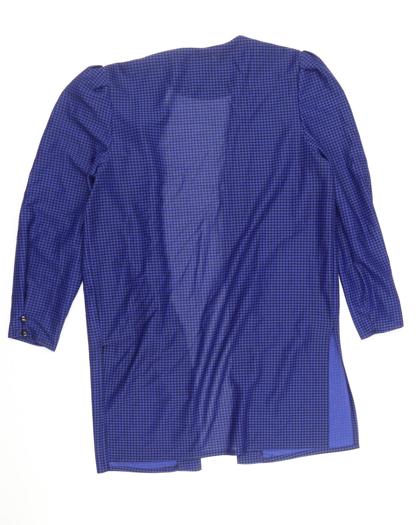 Preworn Womens Blue Polyester Kimono Blouse Size 14 Round Neck