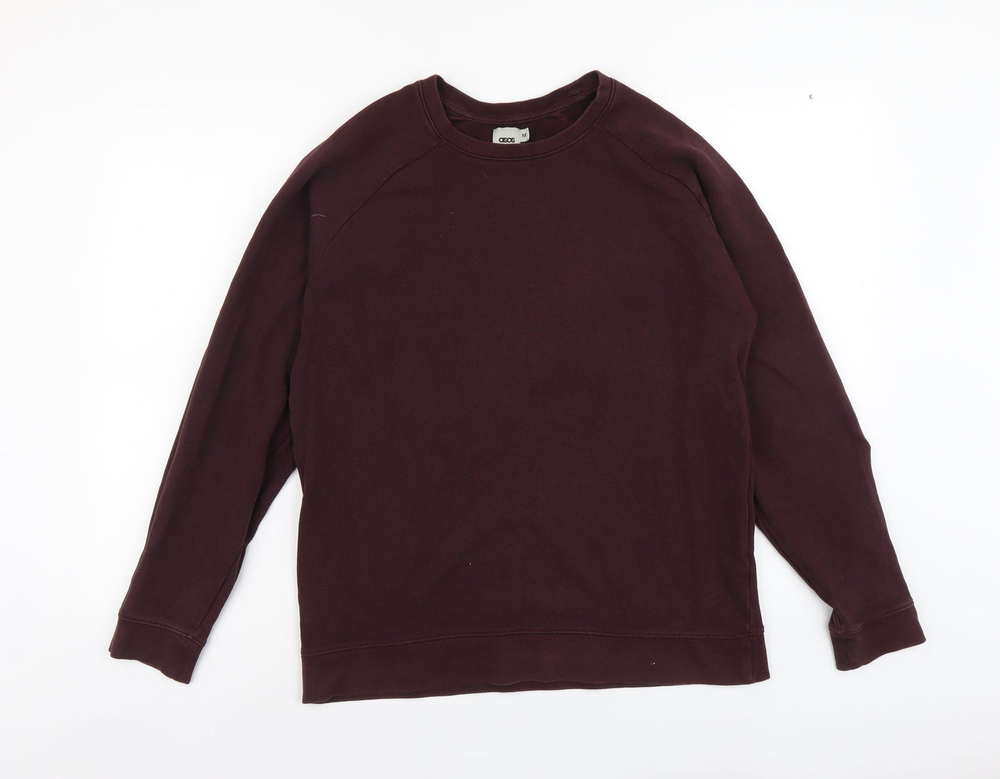 ASOS Mens Purple Cotton Pullover Sweatshirt Size M