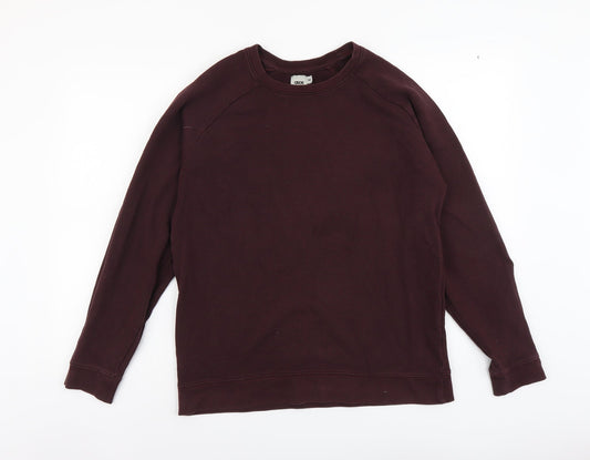 ASOS Mens Purple Cotton Pullover Sweatshirt Size M