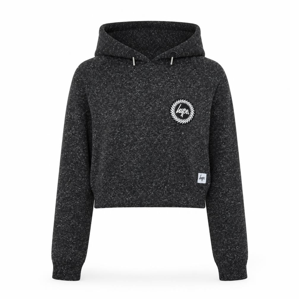 Hype Womens Grey Cotton Pullover Hoodie Size S Pullover