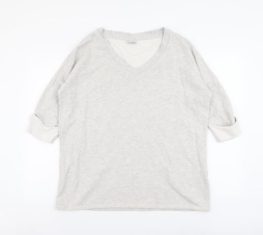 Noisy may Womens Grey Cotton Pullover Sweatshirt Size L Pullover