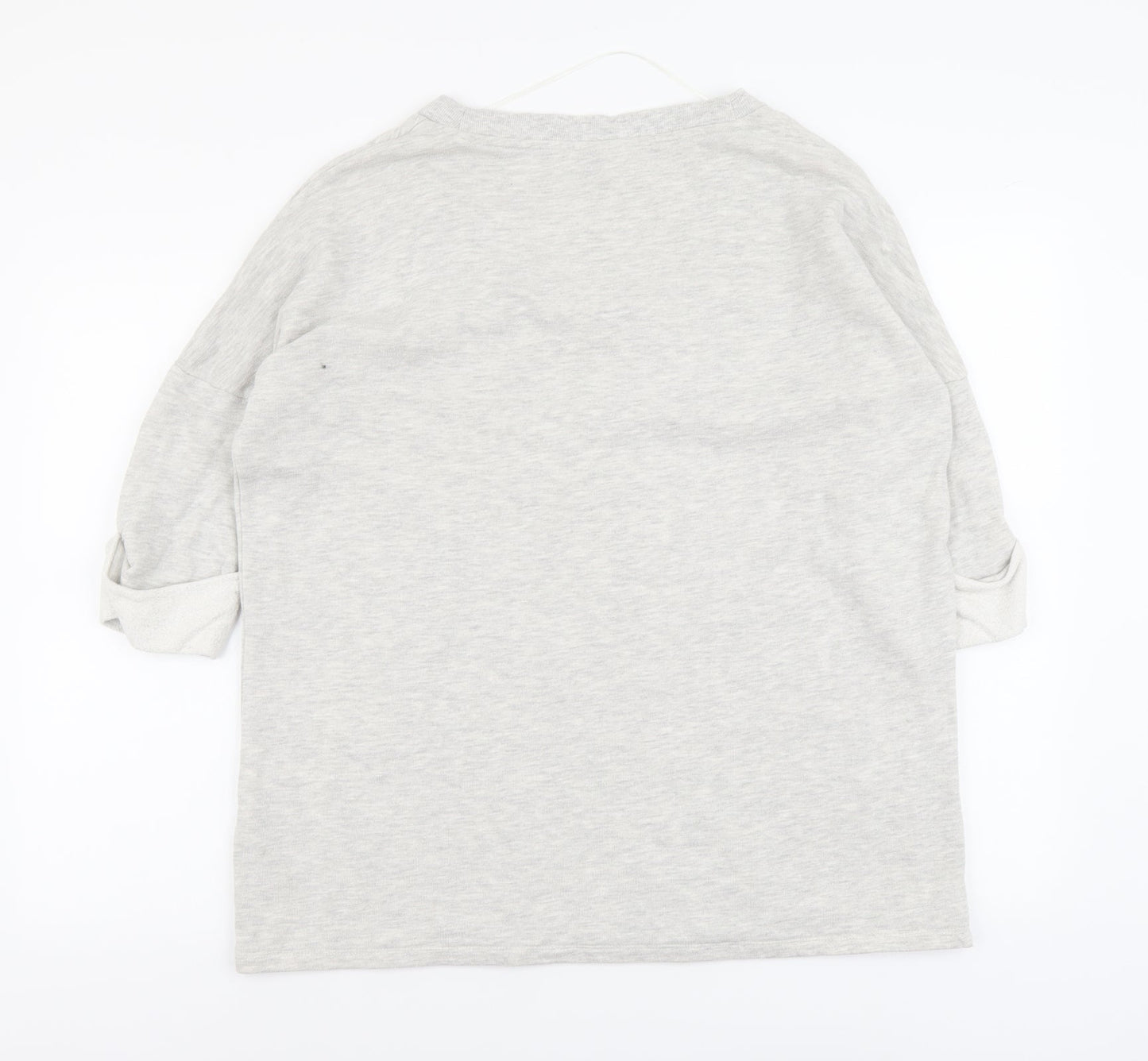 Noisy may Womens Grey Cotton Pullover Sweatshirt Size L Pullover