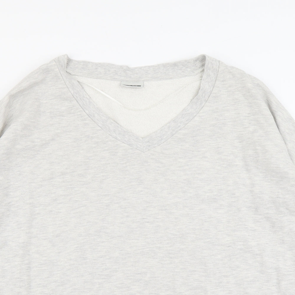 Noisy may Womens Grey Cotton Pullover Sweatshirt Size L Pullover