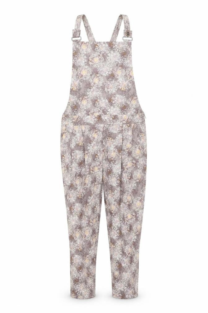Topshop Womens Grey Geometric Polyester Jumpsuit One-Piece Size 8 Zip