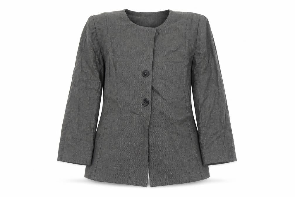 Preworn Womens Grey Jacket Blazer Size S Button