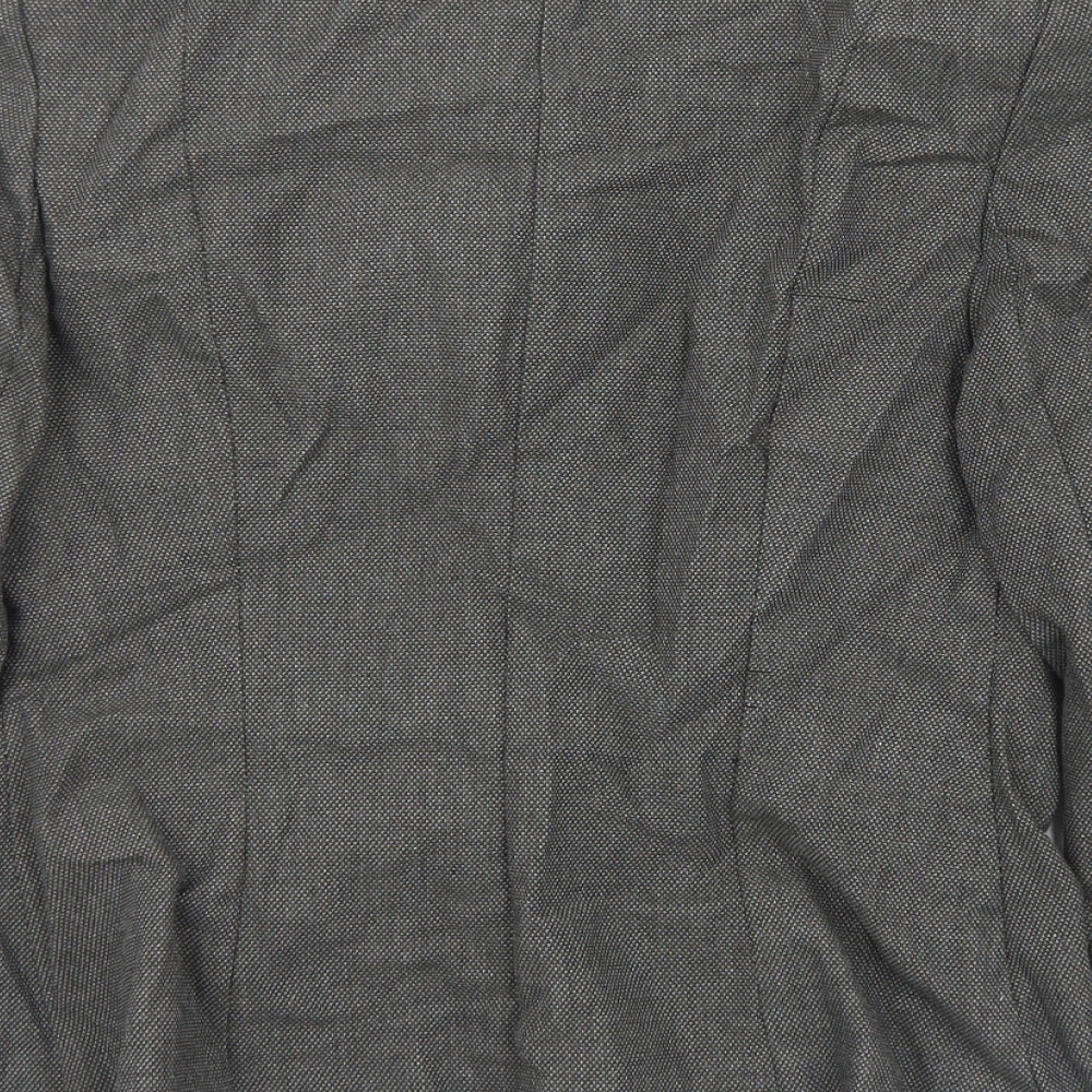 Preworn Womens Grey Jacket Blazer Size S Button