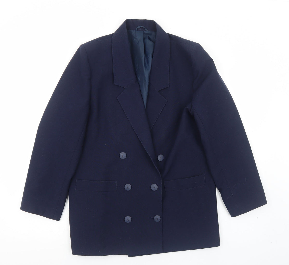 OPUS Womens Blue Cotton Jacket Blazer Size 10