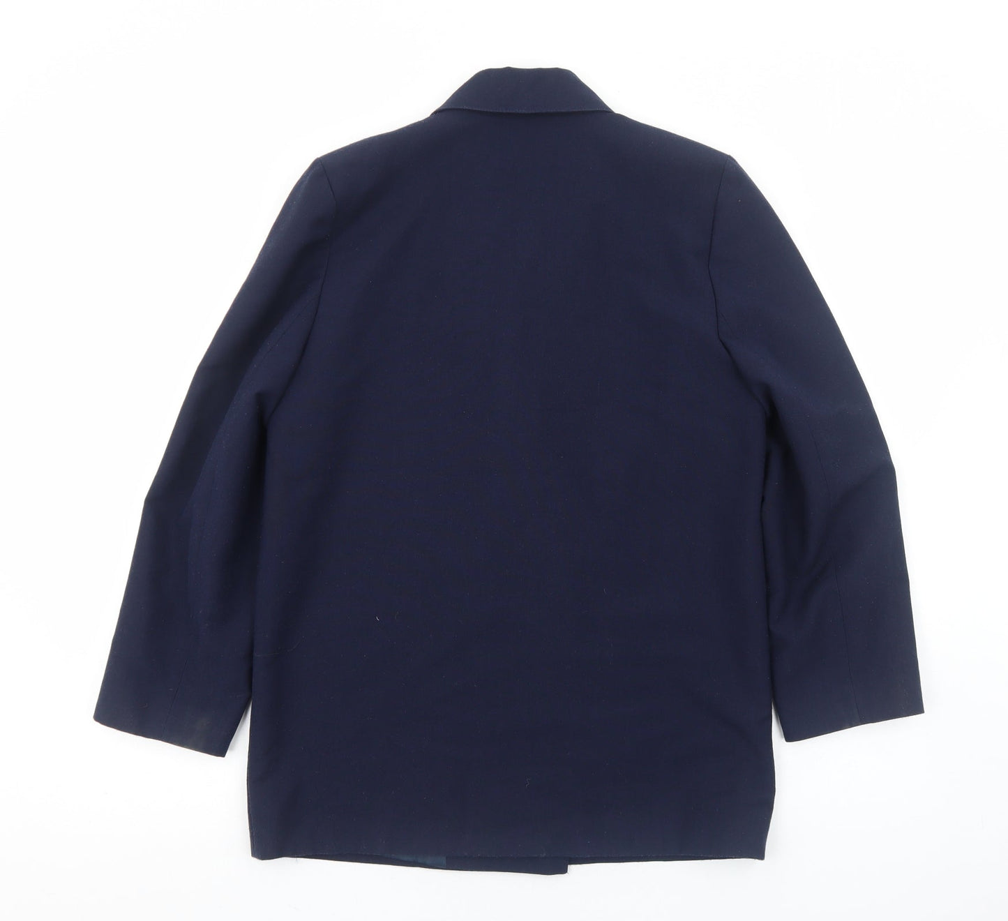OPUS Womens Blue Cotton Jacket Blazer Size 10