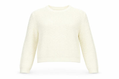 Select Womens Ivory Round Neck Polyester Pullover Jumper Size 16