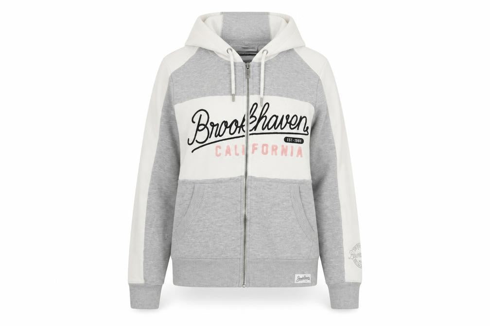 Brookhaven Womens Grey Polyester Full Zip Hoodie Size 10 Zip - Brooklyn