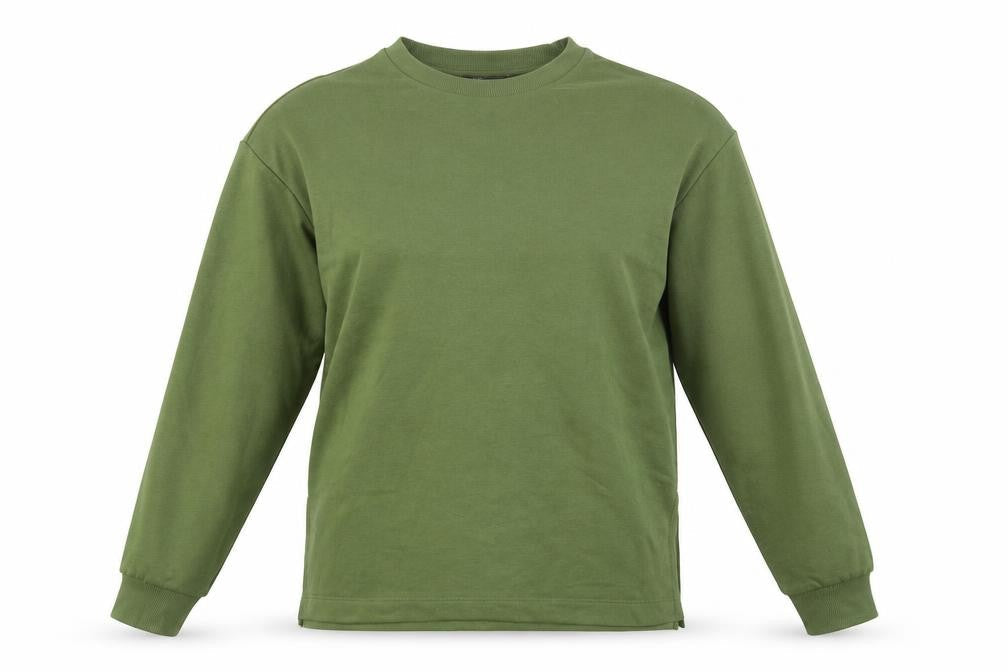 Marks & Spencer Womens Green Cotton Pullover Sweatshirt Size 8 Pullover