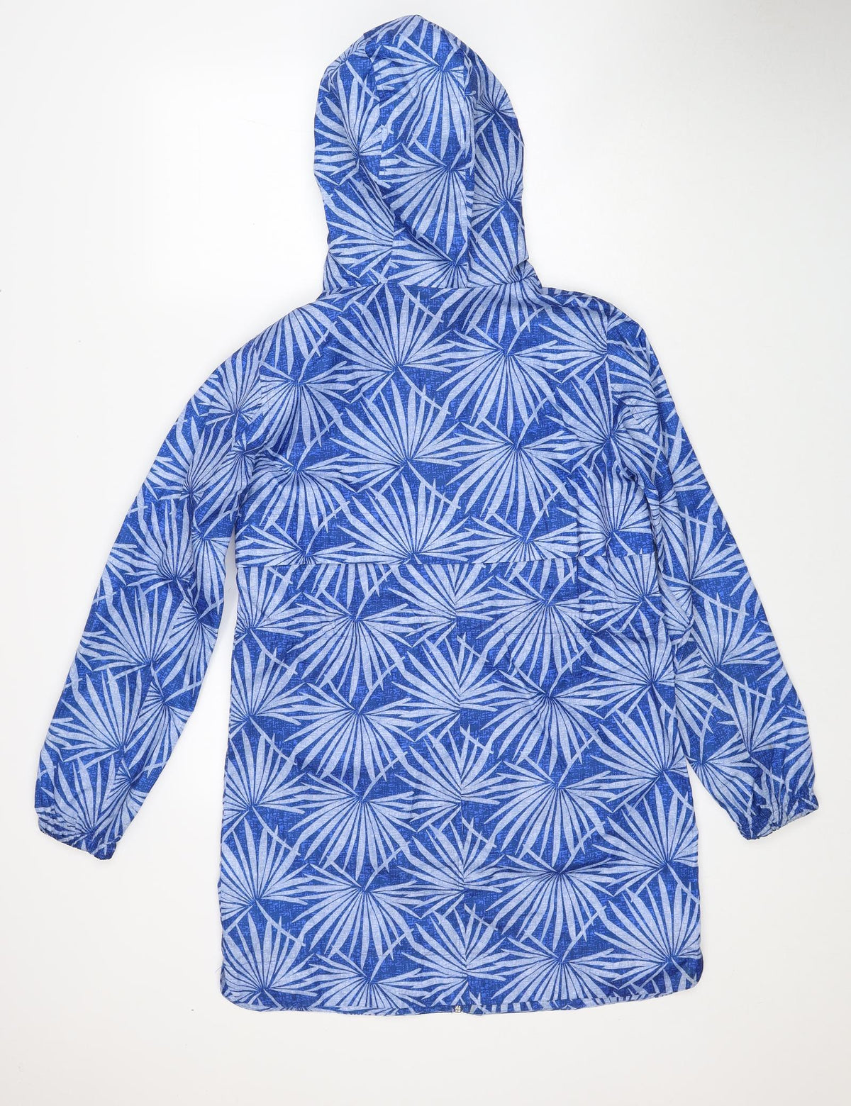 Marks & Spencer Womens Blue Geometric Jacket Size S Zip