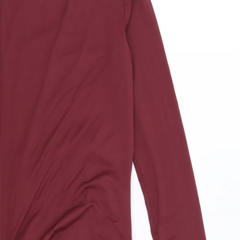Meshki Womens Purple Polyester Bodycon Size XS Round Neck Pullover